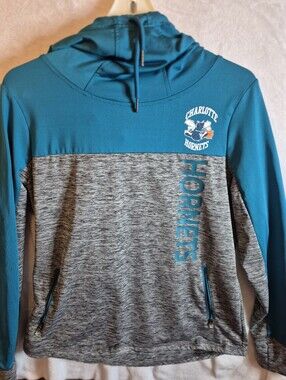 NBA Charlotte Hornets Womens 4her Cowl Hoodie Sweatshirt L